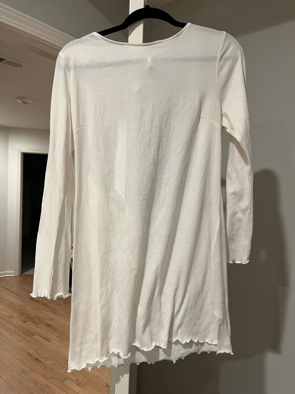 White Long Sleeve Swimsuit Cover Up